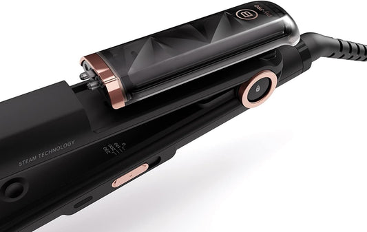 Bellissima My Pro Steam B28 100 Professional Steam Hair Straightener For A Long-Lasting Smooth Result, Ceramic Coated Plates, Adjustable Temperature 170 / 200 / 230 °C, Rapid Heat Technology, Uk Plug
