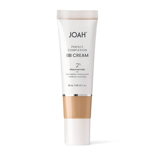 Joah Beauty Perfect Complexion Bb Cream With Hyaluronic Acid And Niaciminade,Korean Makeup With Medium Buildable Coverage,Evens Skin Tone Lightweight Semi Matte Finish Medium With Neutral Undertones