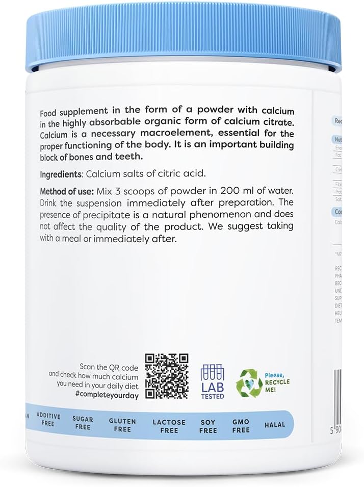 Osavi Calcium Citrate Powder – 240 g | Highly Absorbable Calcium for Bone, Muscle & Nerve Support | Essential for Healthy Bones, Teeth & Digestion | Clean Label | Vegan–Friendly : Amazon.co.uk: Health & Personal Care