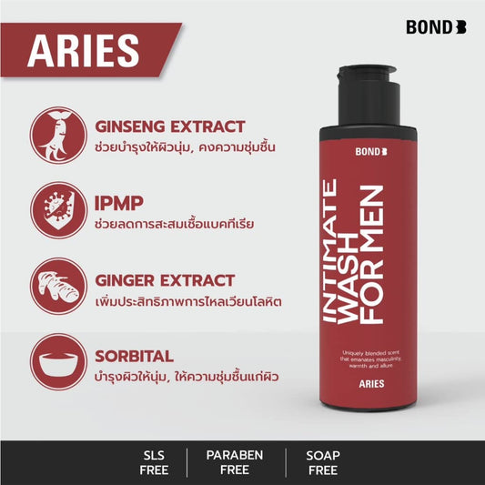 Bond Wash Intimate Wash for men, Aries 130ml