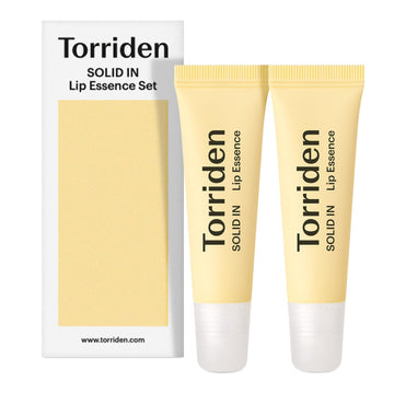 Torriden Solid In Ceramide Lip Essence 0.37 Oz. (Pack Of 2) - Moisturizing Lip Balms For Glowy, Dewy, Plumped, And Radiant Lip - Organic Jojoba Seed Oil, Ceramides, And Fuligo Wax - Korean Skin Care