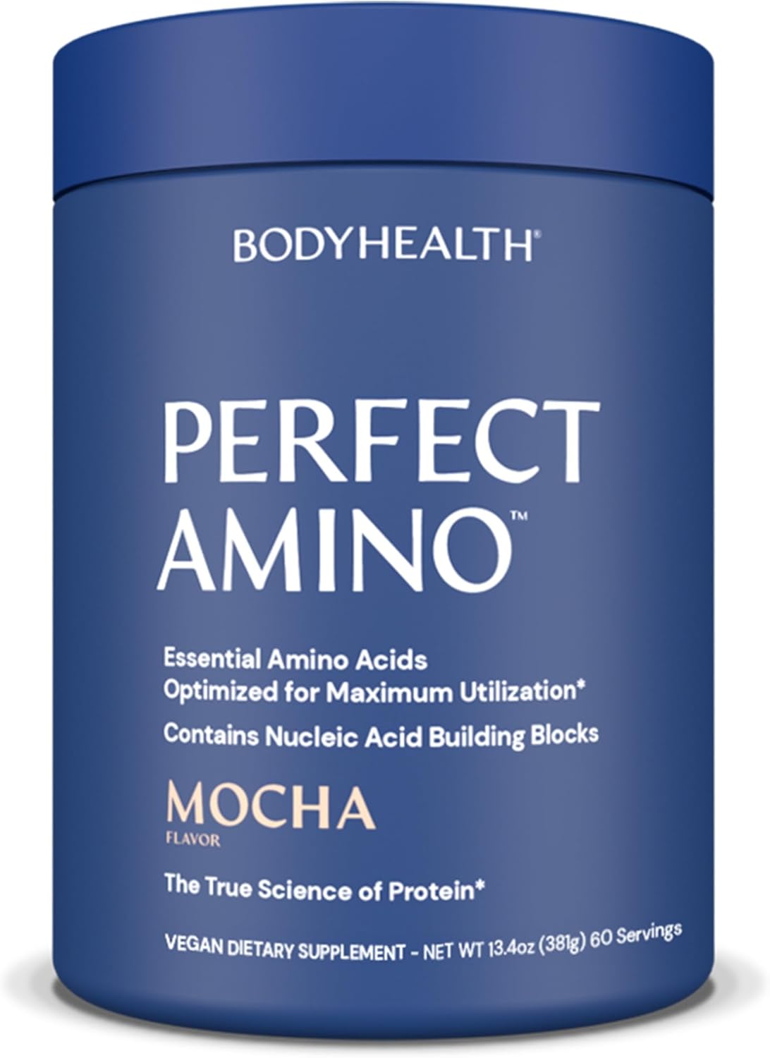 Bodyhealth Perfectamino Powder - Bcaa And Eaa Powder For Pre And Post Workout - Amino Acid Energy Drink Powder For Men And Women To Support Lean Muscle And Recovery - Mocha - 60 Servings