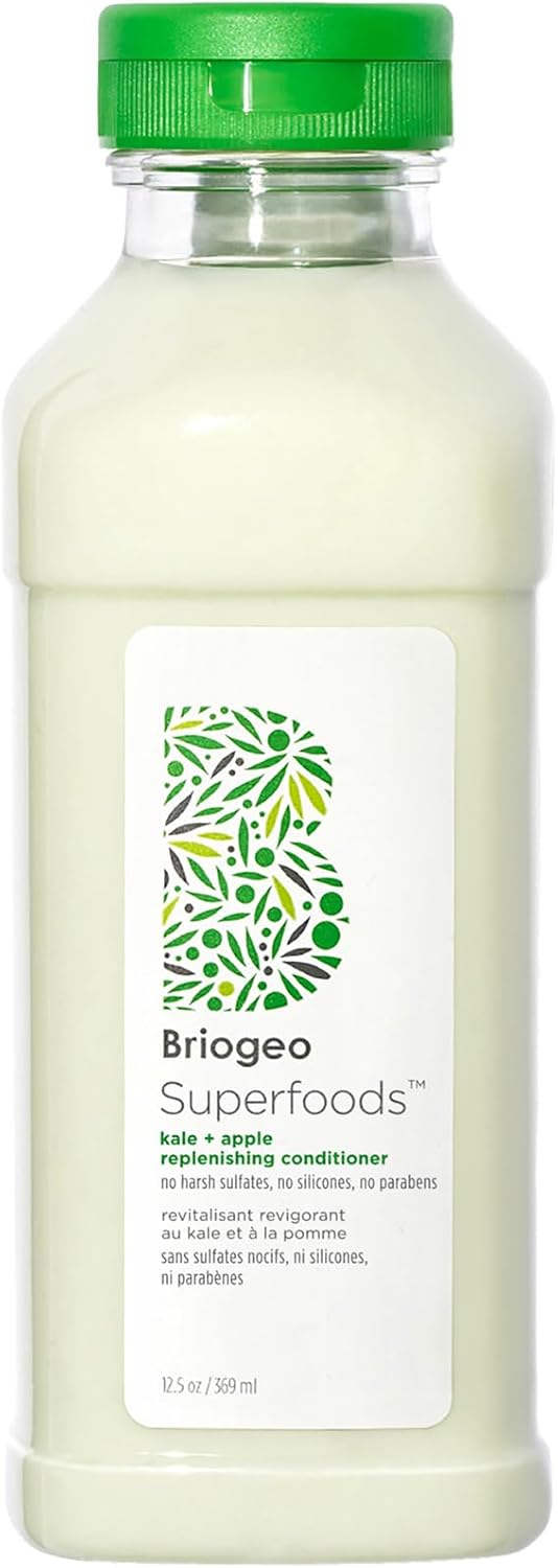 Briogeo Superfoods Kale And Apple Replenishing Conditioner, Supports Healthy, Balanced Hair And Scalp, Vegan, Phalate & Paraben-Free - 369 Ml