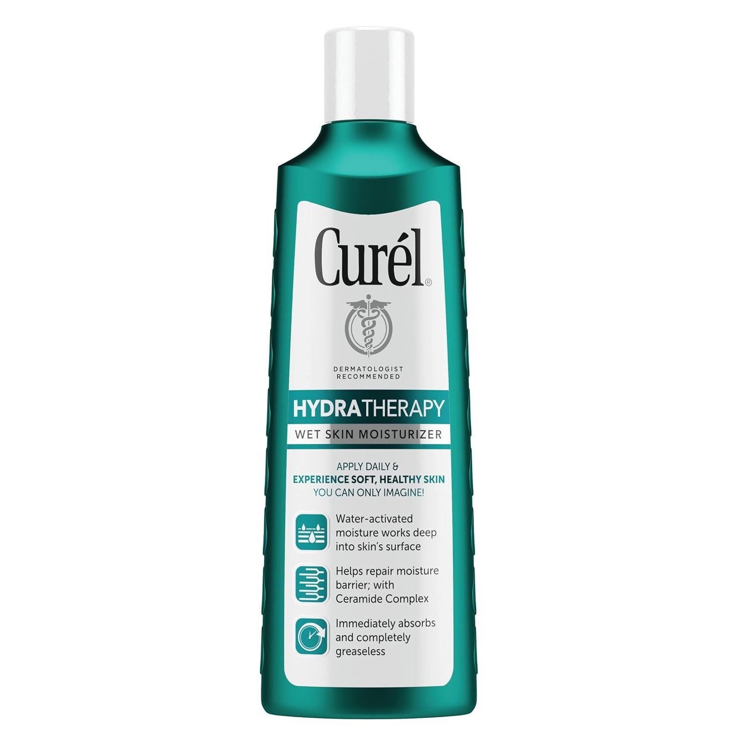 Curél Hydra Therapy, Instant Moisturizer, 8 Fl Oz (Pack of 1), Wet Skin Lotion for Dry or Extra-dry Skin, with Advanced Ceramide Complex, Experience Optimal Moisture Retention