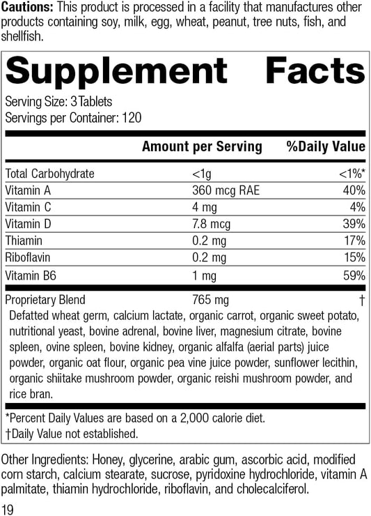 Standard Process Catalyn - Whole Food Foundational Support For General Wellbeing With Vitamin D, Vitamin C, Vitamin A, Thiamine, Riboflavin, Vitamin B6, Magnesium Citrate, And More - 360 Tablets