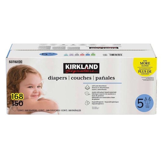 Kirkland Signature Diapers, Size 5 