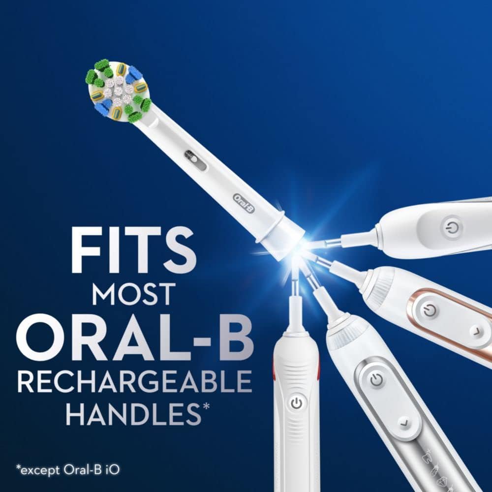 Oral-B Floss Action Replacement Brush Heads for an Oral-B Electric Toothbrush, Pack of 4 : Everything Else