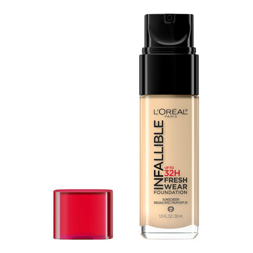 L'Oreal Paris Makeup Infallible Up To 32 Hour Fresh Wear Lightweight Foundation, 420 True Beige, 1 Fl Oz, Packaging May Vary