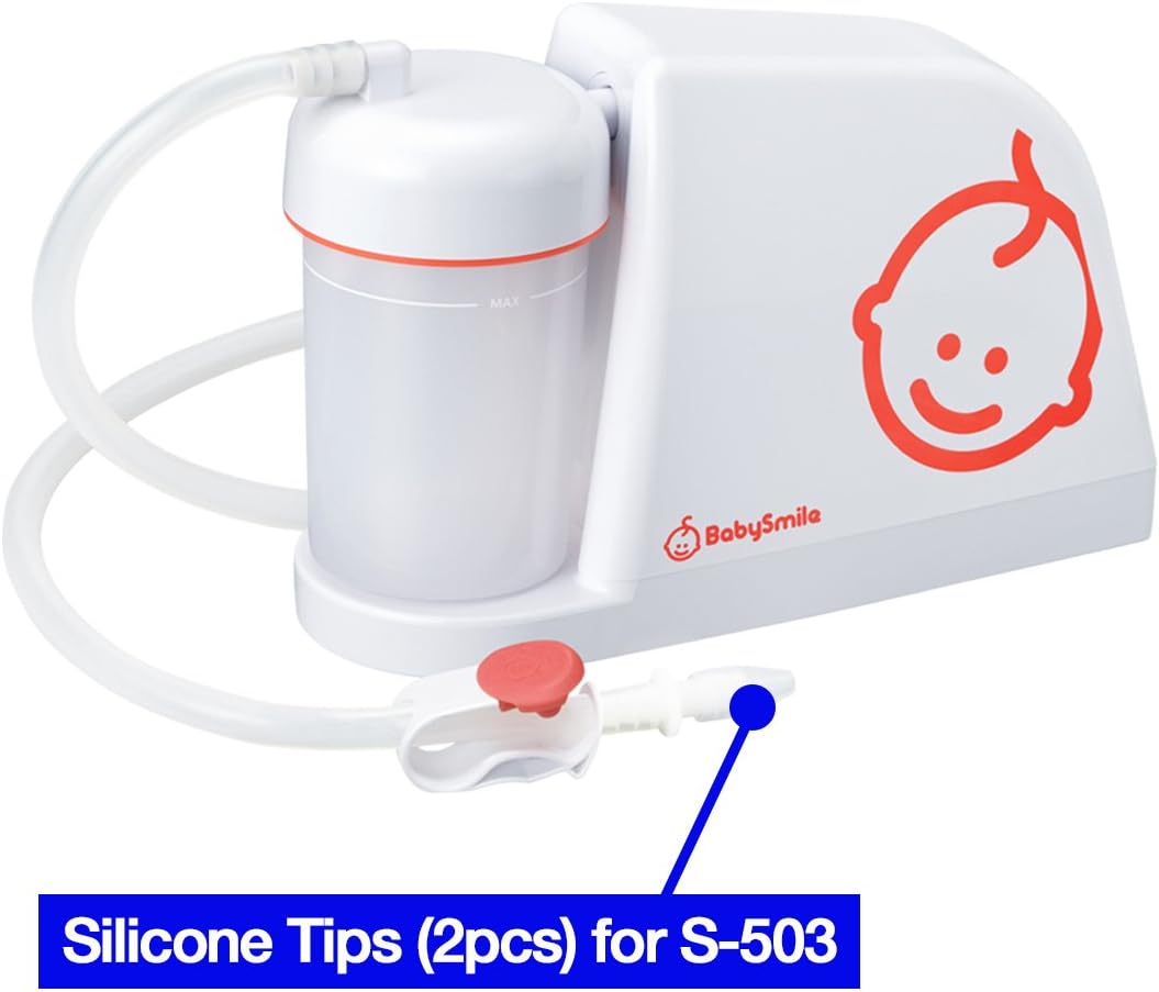 Silicone Tips (2pcs) for BabySmile Nasal Aspirator S-504, S-303, S-503, S-502 : Baby