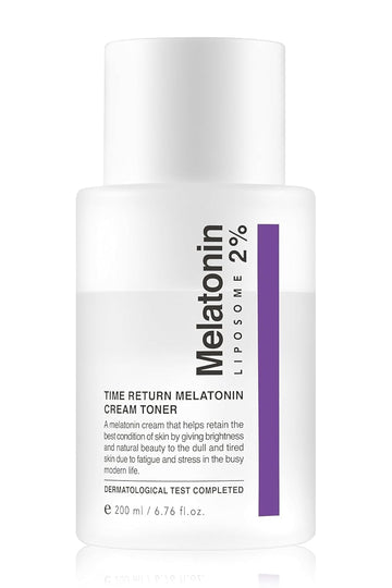 Time Return Melatonin Cream Toner | Highly Moisturizing Facial Toner For Sensitive Skin | Clarifying & Calming Toner For Face | Hydrating Toner For Face | Toner Cream Skin Toner (6.76 Fl Oz)