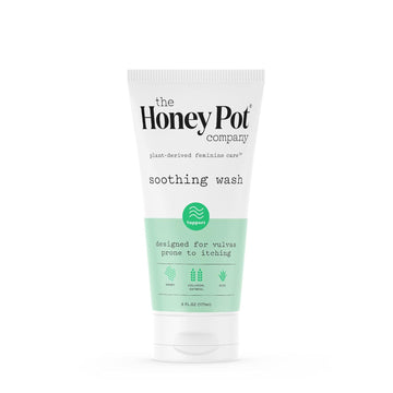 The Honey Pot Company - Anti-Itch Soothing Colloidal Oatmeal Wash - Plant Derived Feminine Care - Ultra Mild Solution To Relieve Itching And Discomfort - 6 Fl. Oz