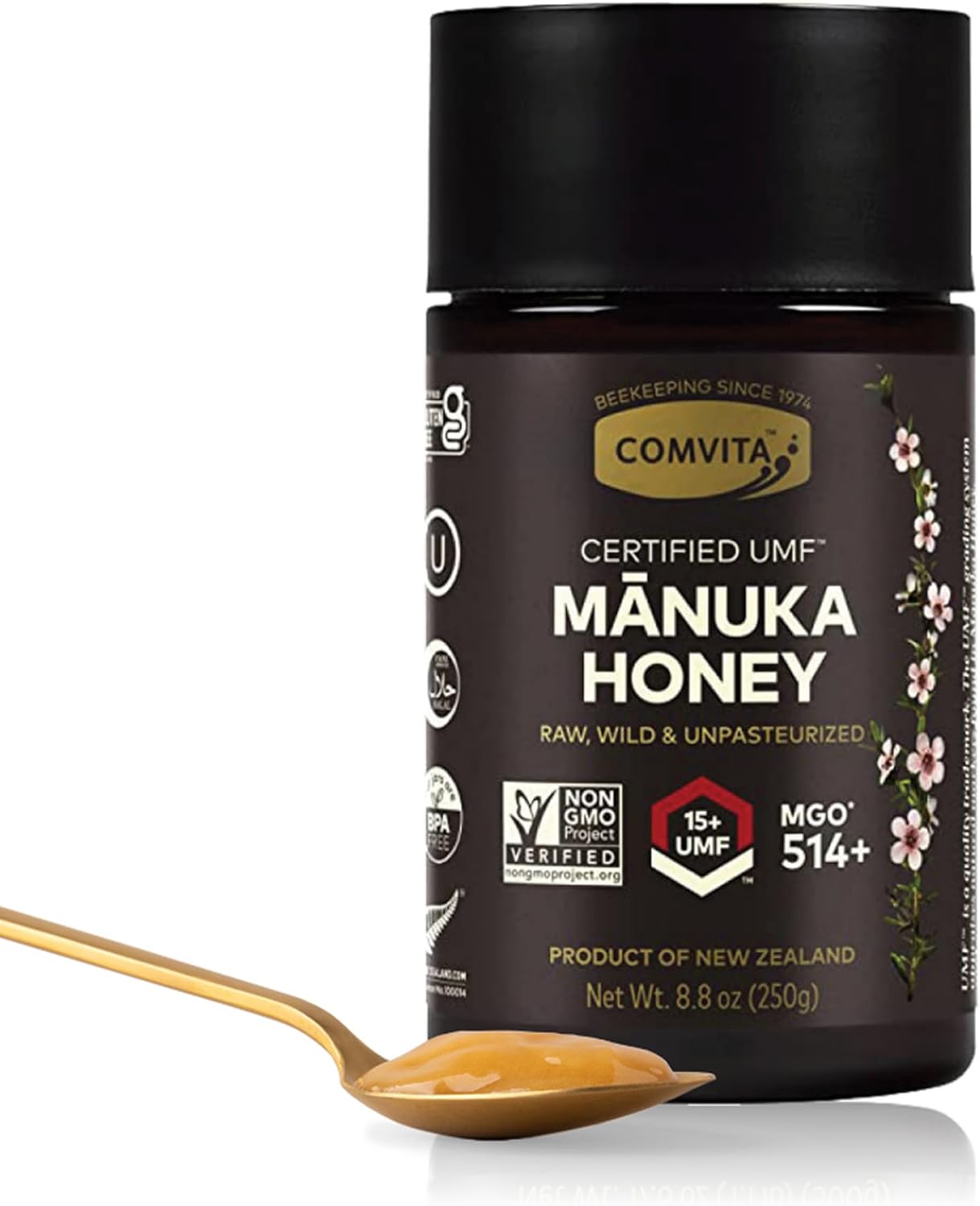 Comvita Unpasteurised Manuka Honey From New Zealand (Umf 15+, Mgo 514+) - 250G