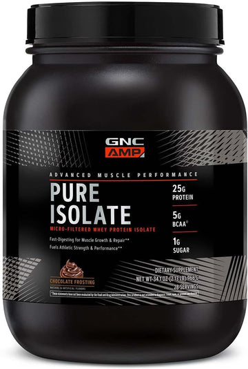 Gnc Amp Pure Isolate Whey Protein - Chocolate Frosting - 2.13 Lb