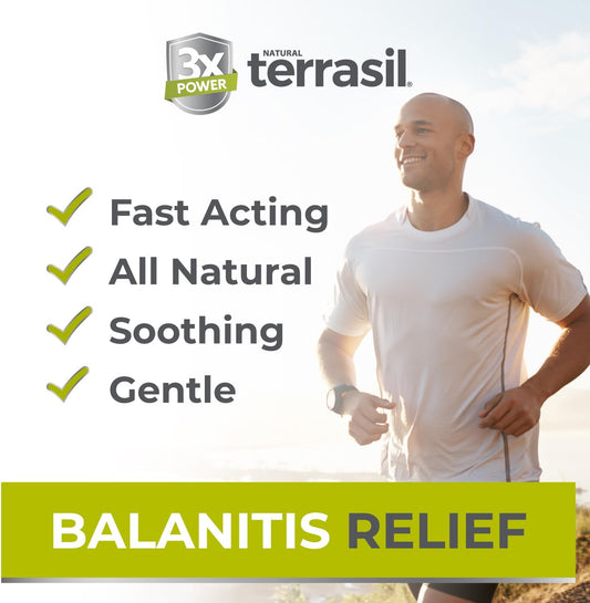 terrasil Balanitis Relief + Calendula Soap 2-Product Kit ? Balanitis Treatment for Men, Natural Foreskin Ointment for Balanitis Symptoms: Itch & Irritation. Dermatologist Tested (14g Tube + Soap Bar)