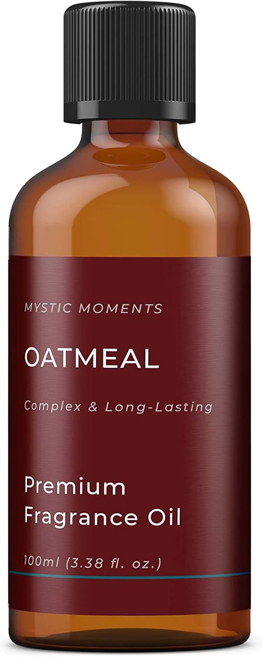 Mystic Moments | Oatmeal Fragrance Oil - 100ml - Perfect for Soaps, Candles, Bath Bombs, Oil Burners, Diffusers and Skin & Hair Care Items