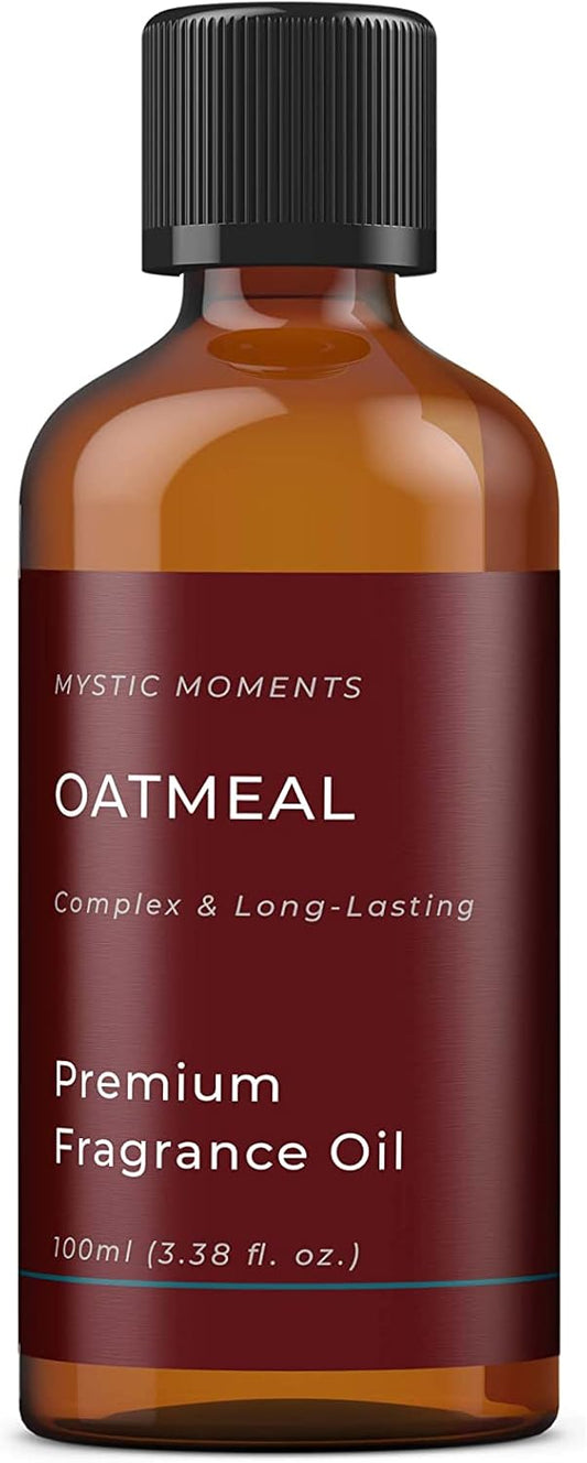 Mystic Moments | Oatmeal Fragrance Oil - 100Ml - Perfect For Soaps, Candles, Bath Bombs, Oil Burners, Diffusers And Skin & Hair Care Items