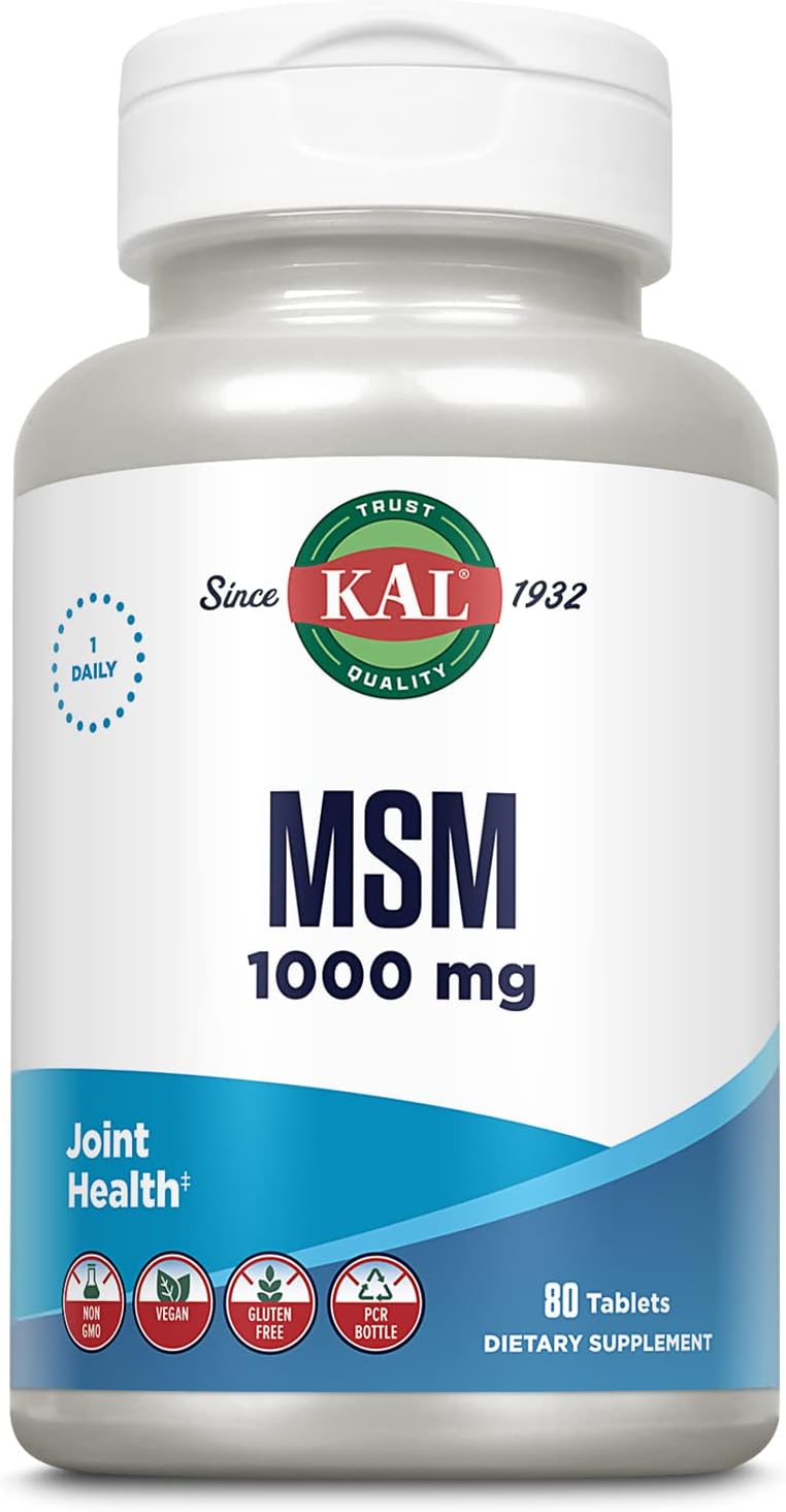 Kal 1000 Mg Msm Tablets, 80 Count