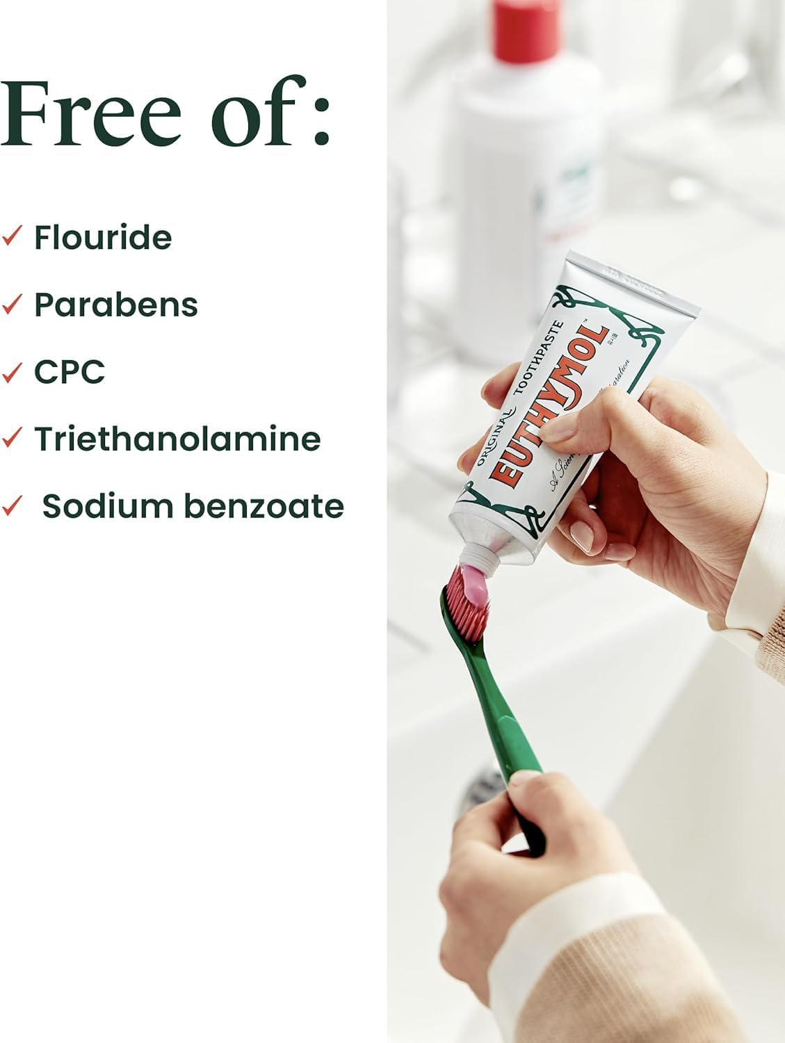 Euthymol Original Toothpaste, 75 ml, Pack of 2 with Colgate Toothbrush : Amazon.co.uk: Health & Personal Care