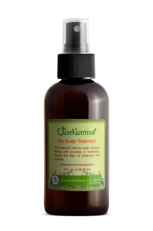 Just Nutritive Dry Scalp Treatment | Natural Treatment for Dry, Itchy Scalps | Scalp Balancing Treatment | Soothing Scalp Oil for Men and Woman 4 Fl Oz : Beauty & Personal Care