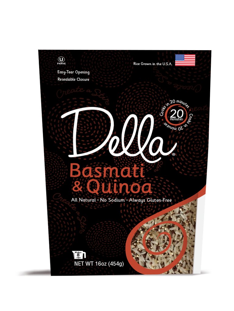 Della Rice Basmati & Quinoa, 1 Pound (Pack of 8)