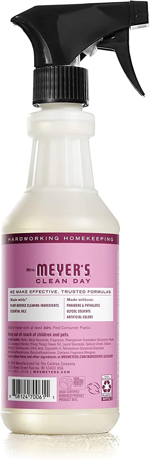 Mrs. Meyer'S Clean Day All-Purpose Cleaner Spray, Peony, 16 Fl. Oz