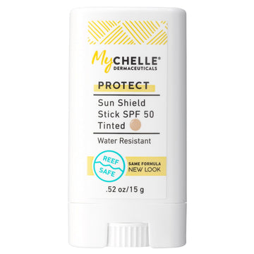 MyCHELLE Sun Shield Stick SPF 50 Tinted - Mineral Reef Safe Sunscreen for Face