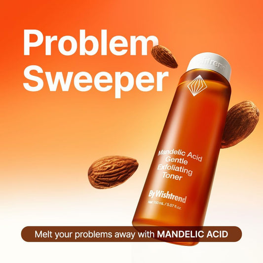 Wishtrend K-Beauty Skincare Mandelic Acid 5% Skin Prep Water, 4.1 Fl Oz (120 Ml)