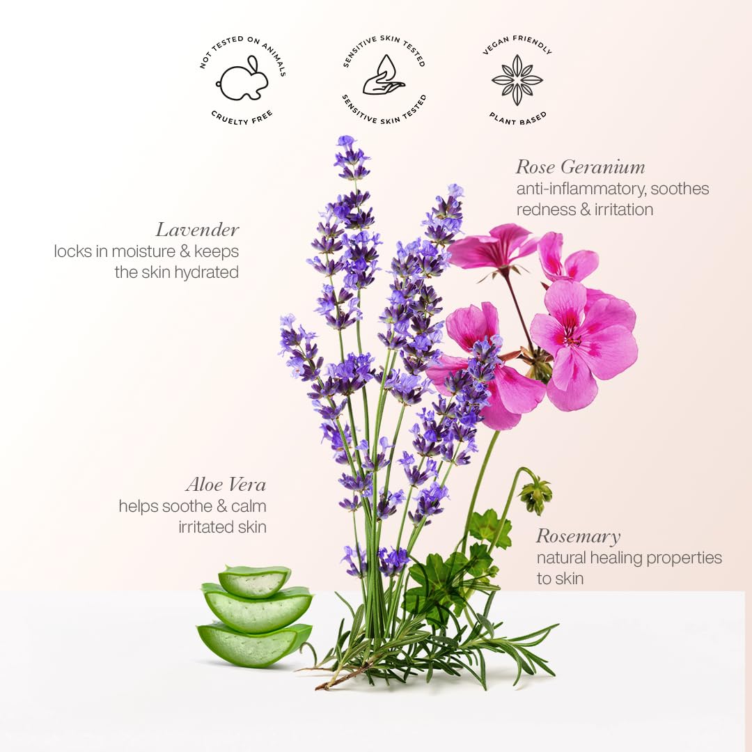 Daily Hydration Hand And Body Lotion - Enriched With Vitamin E, Cocoa Butter Lotion For Skin Hydration - Lavender - 10.14 Oz : Beauty & Personal Care