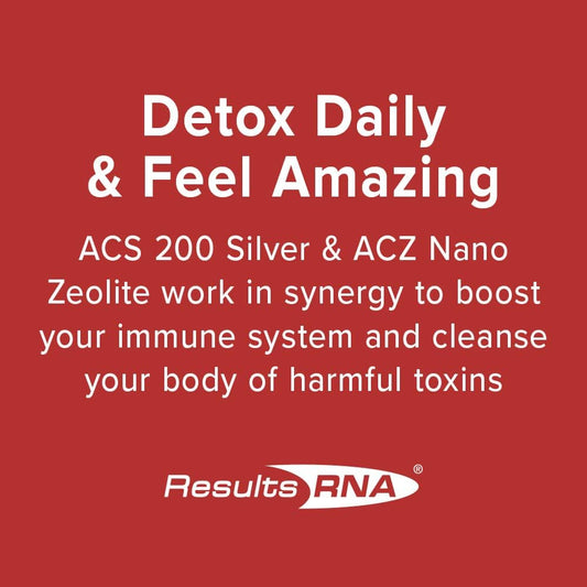 Results RNA ? Total Body Detox Extra Strength System ? ACS 200 Silver & ACZ Nano Zeolite are Clinically Proven to Detoxify & Boost Immunity. Recommended by Doctors Worldwide (2 oz)