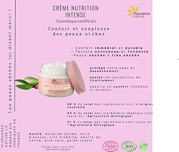 Fleurance Nature Crema Nutrición Intensa Con Aloe Vera 50 Ml 50 Ml
