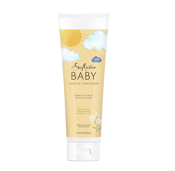 Sheamoisture Baby Leave-In Conditioner For Curly Hair Raw Shea, Chamomile And Argan Oil Moisturizes And Helps Detangle Delicate Curls And Coils 10.3 Oz