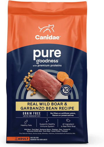 Canidae Pure Real Wild Boar & Garbanzo Bean Recipe Adult Dry Dog 4 Lb