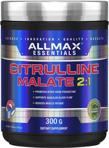 ALLMAX Essentials CITRULLINE MALATE 2:1 - 300 g Powder - Improves Endu