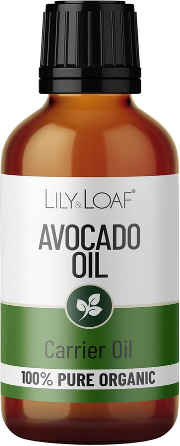 Lily & Loaf Avocado Organic Carrier Oil 100Ml – Deeply Moisturising Oil For Skin, Hair, Massage & Beauty Care