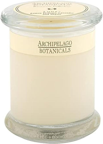 Archipelago Botanicals Luna Glass Jar Candle, Lemon Verbena, Lavender and Thyme Scent, Lead-Free Candle Wicks, Burns Approx. 60 Hours (8.6 oz)