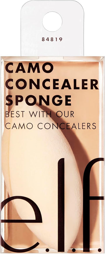 E.L.F. Camo Concealer Sponge, Soft, Dual-Pointed, Versatile, Washable, Reuseable, Easy To Use, Blends, Complements 16Hr Camo Concealer, Wet Or Dry Product