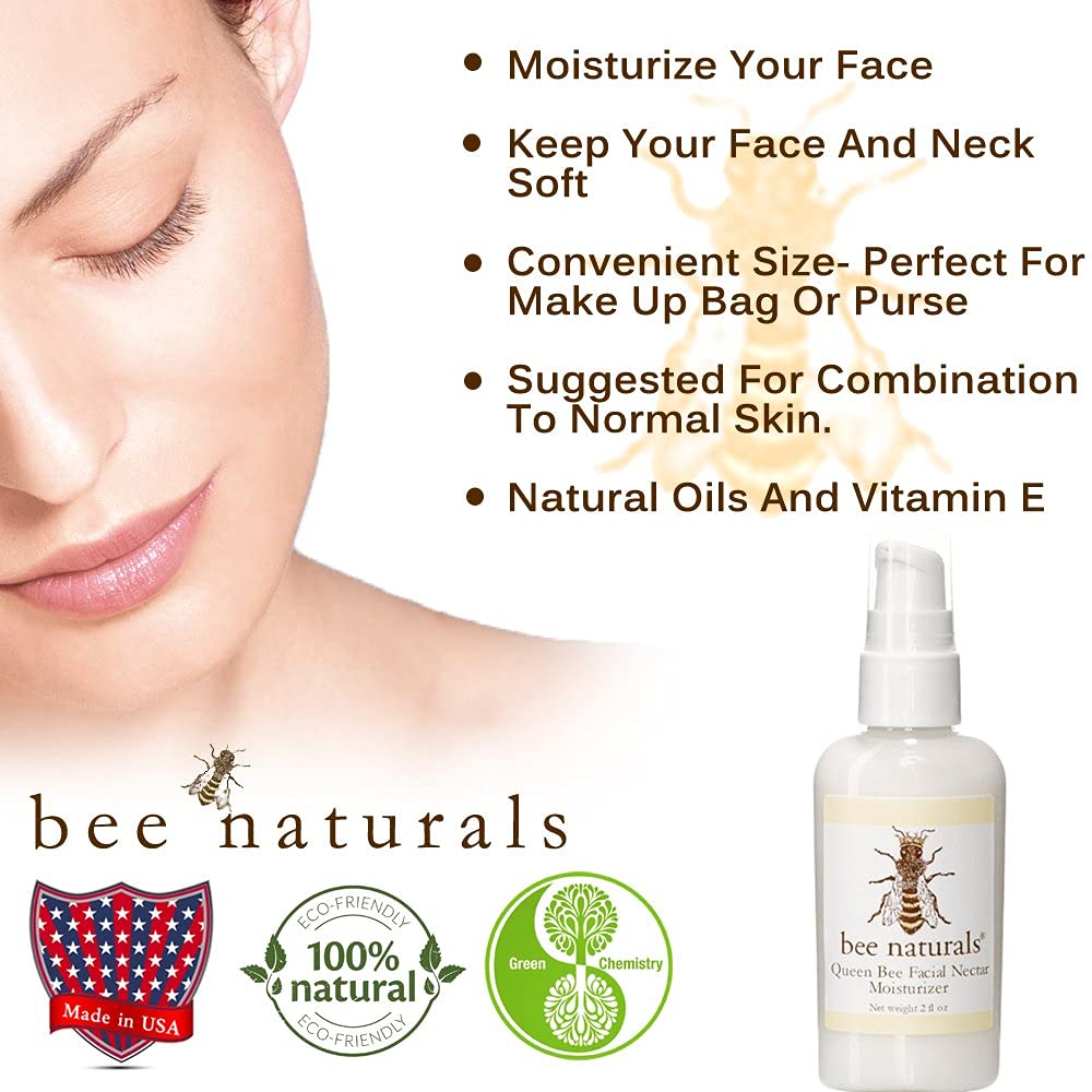 Bee Naturals Facial Nectar Moisturizer - Natural, Soft, Nourished Skin All Year Round : Beauty & Personal Care