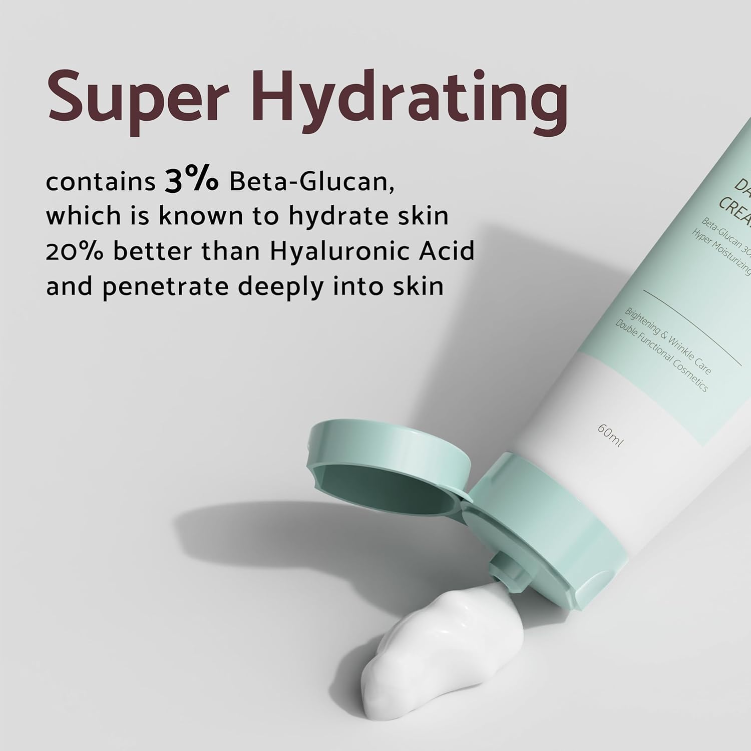 Iunik Beta Glucan Daily Moisture Cream & 400,000 Ppm Beta-Glucan Power Deep Moisture Serum Intense Hydration Fortifying Skin Barrier Ultra Intense Hydrating Moisturizing Facial Moisturizer Korean