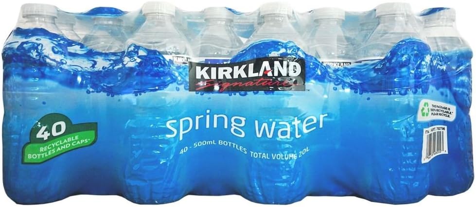 Kirkland Signature Spring Water 500 Ml, 40 Bottles