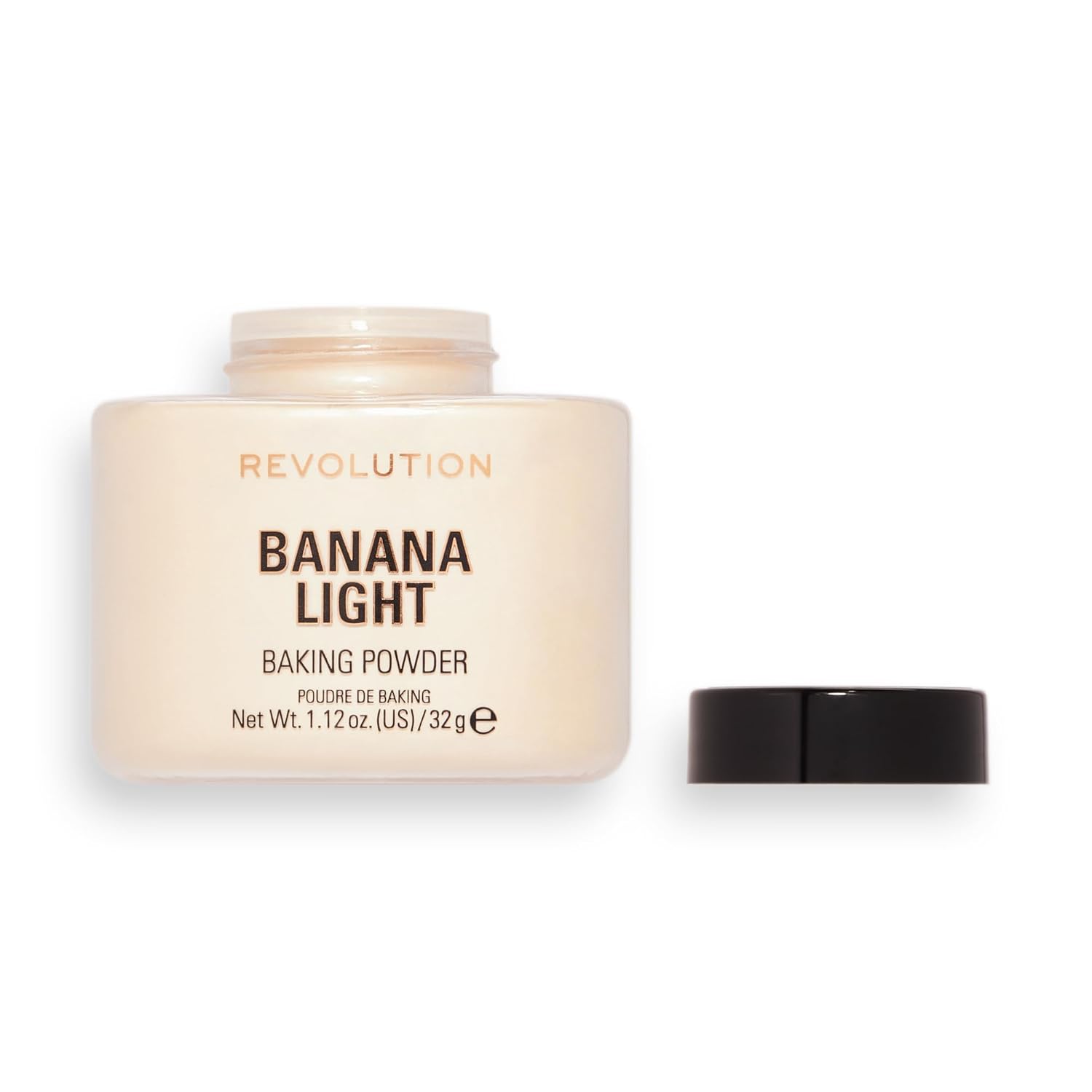 Revolution Beauty, Loose Baking Powder, Makeup Setting Powder, Long Lasting Coverage, Mattifies & Reduces Shine, Banana Light, 1.13 Oz : Beauty & Personal Care