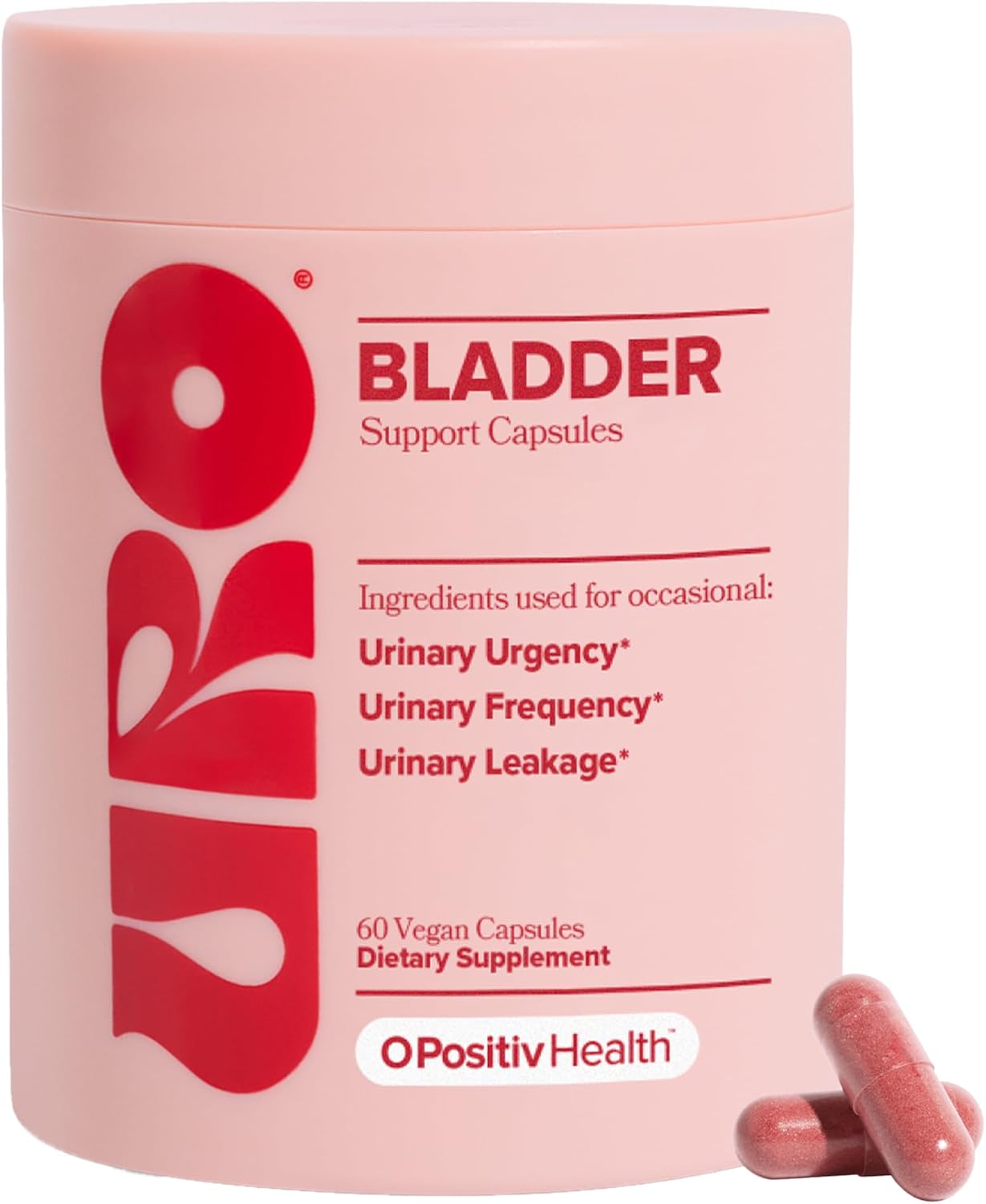 O Positiv Uro Bladder Control Supplement For Urinary Urgency, Urinary Frequency, Urinary Leakage With Pumpkin Seed Extract, Soy Germ Extract, Saw Palmetto, 30 Servings (Pack Of 1)