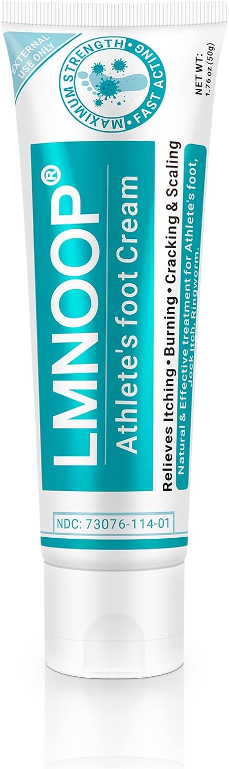 Athletes Foot Treatment Cream, Maximum Strength For Athlete'S Foot (Tinea Pedis), Itching, Blister, Burning, Cracking, Scaling, Beriberi,Natural Herbs Antifungal Foot Cream (2-Pack)