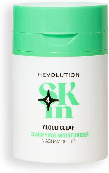 Revolution Skin, Cloud Clear Niacinamide & Ipc Clarifying Moisturiser, Lightweight, Hydrating Face Cream, Vegan & Cruelty-Free, 50Ml