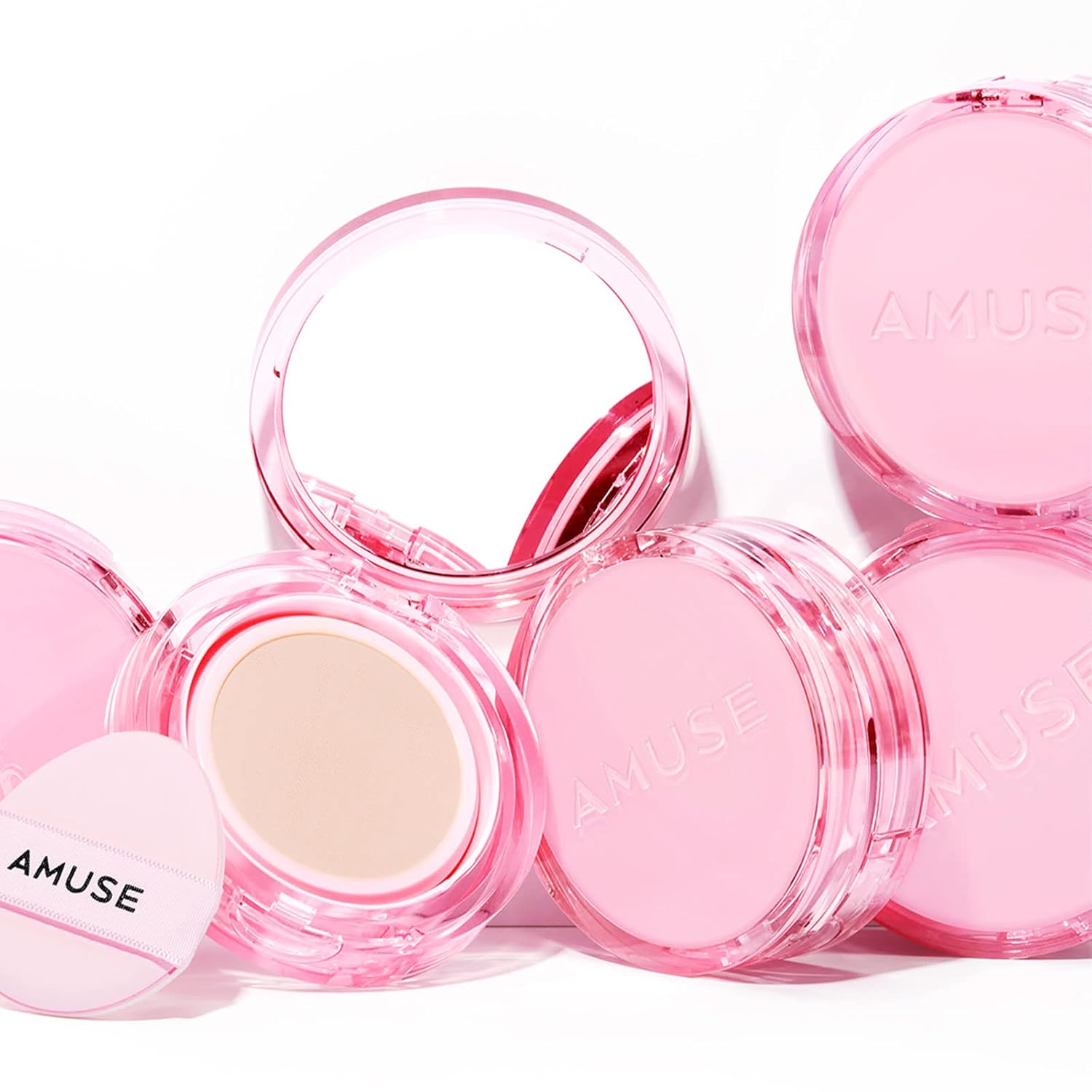 Amuse Seoul Dew Power Vegan Cushion [Refill] 02 Healthy | Beige | Dewy, Glow, Long-Lasting, Double Coverage, Clean Beauty, Lightweight, Natural Look, Foundation For Sensitive Skin, Hydrating Cushion : Beauty & Personal Care