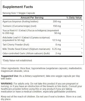 Swanson Uric Acid Cleanse - Natural Supplement Promoting Kidney Support - Features A Powerful Combination Of 7 Herbs - (60 Veggie Capsules)