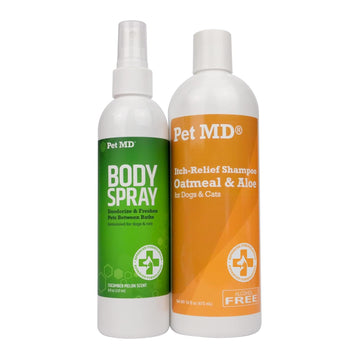 Pet Md Cucumber Melon Body Spray & Oatmeal + Aloe Shampoo