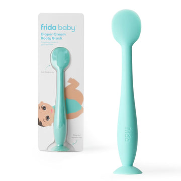 Frida Baby Diaper Cream Spatula, 100% Silicone Butt Spatula For Baby, Diaper Cream Applicator For Easy + Clean Use Of Butt Paste & Diaper Rash Cream, Bpa- Free, Teal