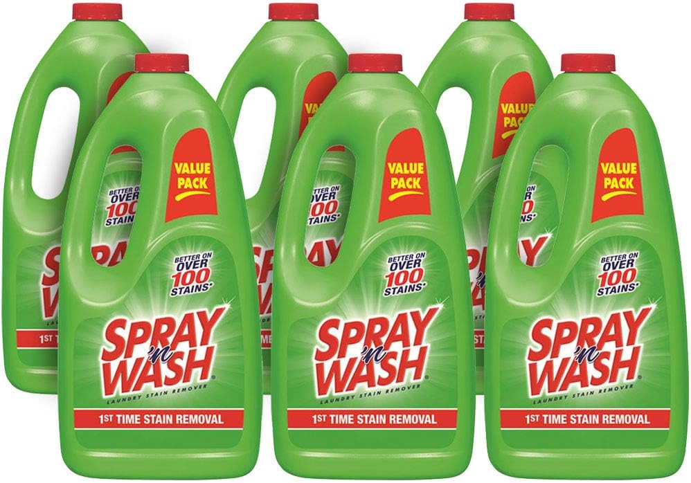 Resolve Spray 'n Wash Pre-Treat Laundry Stain Remover Refill, 360 fl oz (6 Bottles x 60 oz)