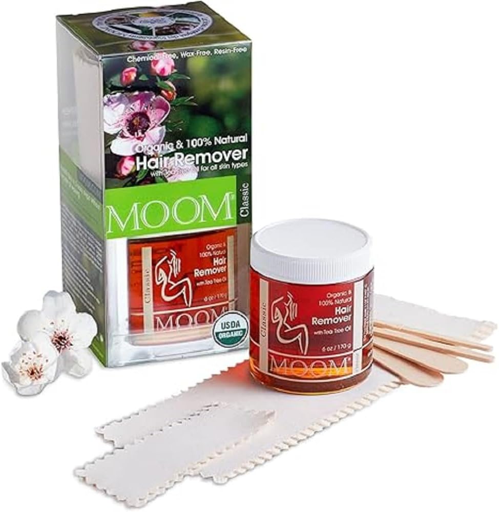 Moom 100% Organic Tea Tree Hair Removal Kit For All Skin Types