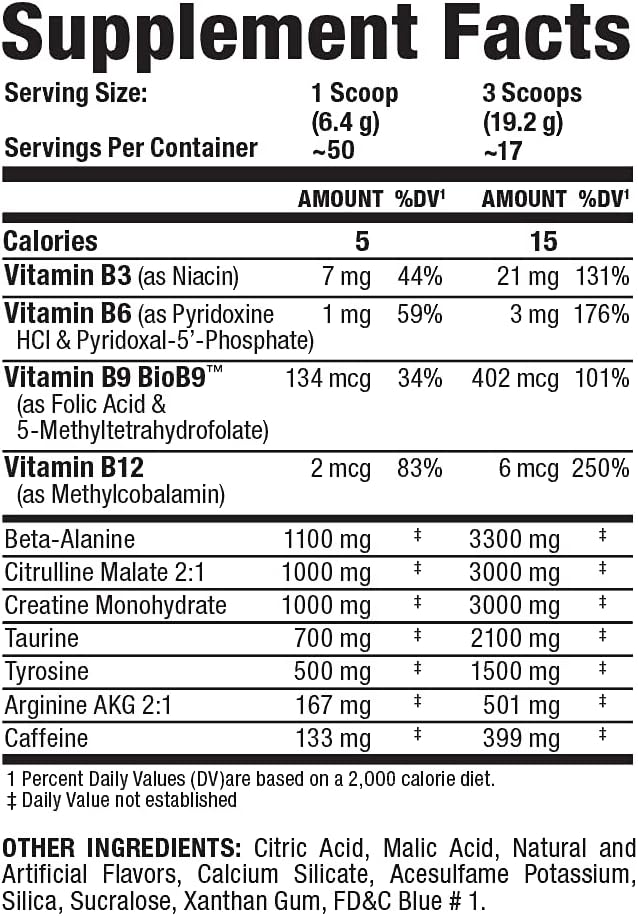 ALLMAX IGNITER Sport, Blue Raspberry - 330 g - Pre-Workout Formula - with Caffeine, L-Citrulline, L-Arginine, Creatine & Beta Alanine - Up to 50 Servings : Health & Household